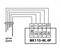 Схема подключения МК110-220.4К.4Р