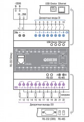 Схема подключения ОВЕН ПЛК100-24.Р