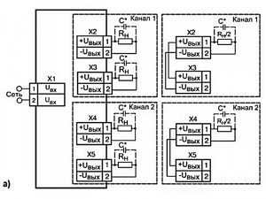 Схема подключения БП14Б-Д4.2-хх (а)