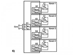 Схема подключения БП14Б-Д4.4-хх (б)