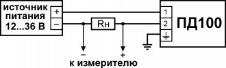 Схема подключения ПД100-ДИ-111 «EXIA»/115-«EXD»