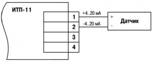 Схема подключения ИТП11