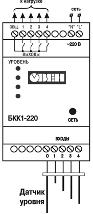 Схема подключения БКК1-220