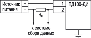 Схема подключения тензопреобразователей