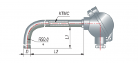 Преобразователи термоэлектрические на основе КТМС в защитной арматуре модель 115