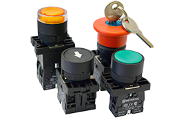 Кнопки, переключатели, лампы в пластиковом исполнении IP40 MTB2-Е