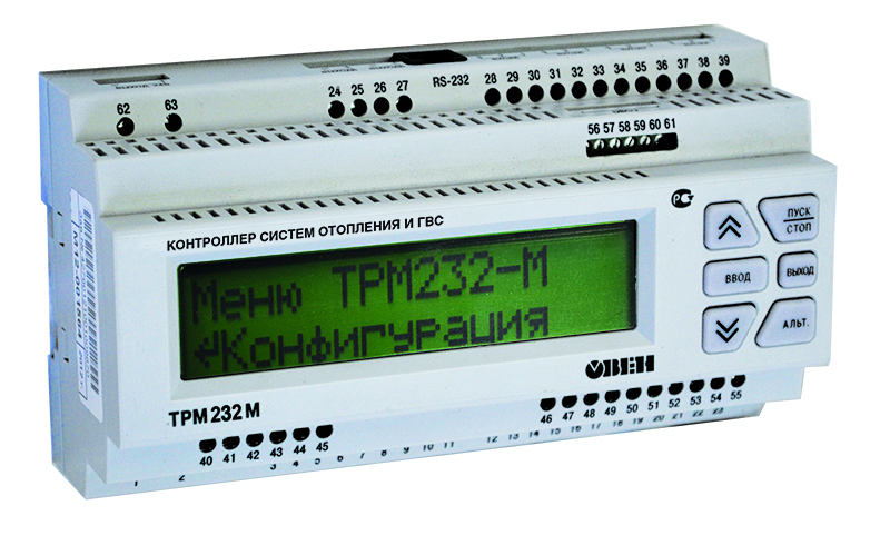 Контроллер для одно- и двухконтурных систем отопления и ГВС ОВЕН ТРМ232М